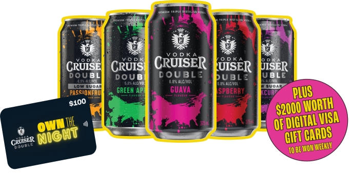 Vodka Cruiser Double Lineup